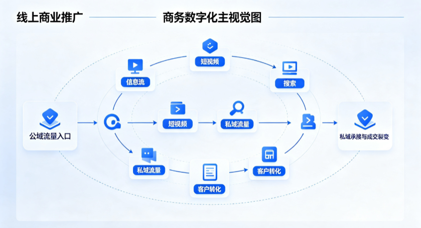 福田区线上商业推广怎么做？全域流量闭环搭建与低成本转化实战指南